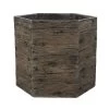 Woodlodge 34cm Driftwood Hexagon Resin Pot -Primus Store 5021346440942
