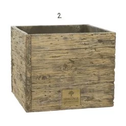 Woodlodge 37cm Heritage Oak Square Planter -Primus Store 5021346487725 3