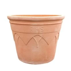 Woodlodge 60cm Terracotta RHS 2 Tapered Arches Pot