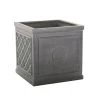 Woodlodge 27cm Black Regal Heritage Fibreclay Square Pot -Primus Store 5021346501803