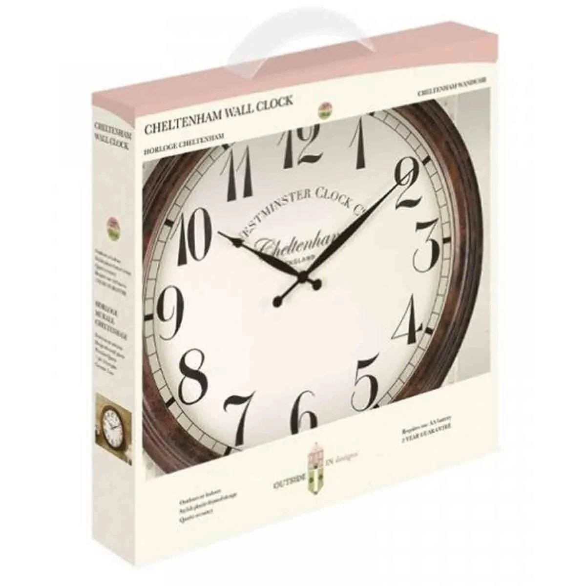 Outside In 23" Cheltenham Wall Clock 3 Outside In 23" Cheltenham Wall Clock