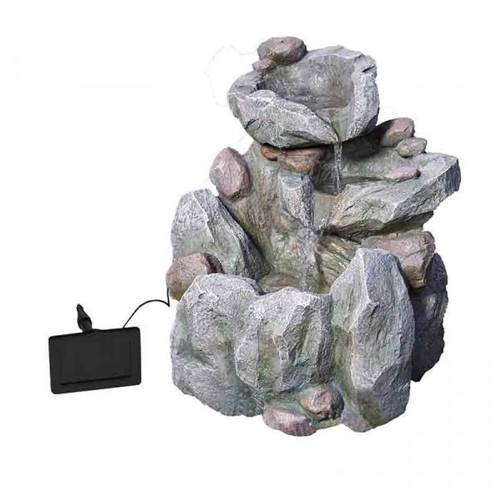 Smart Solar 51cm Rock Fall Solar Water Feature 3 Smart Solar 51cm Rock Fall Solar Water Feature