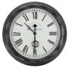 Outside In 12" Black Biarritz Clock