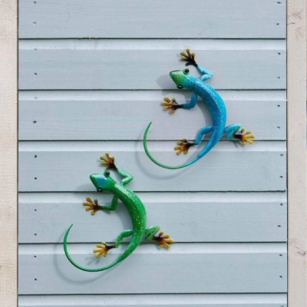 Flamboya 26cm Decorative Emerald Gecko Wall Hanger 4 Flamboya 26cm Decorative Emerald Gecko Wall Hanger - Image 2