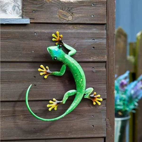 Flamboya 26cm Decorative Emerald Gecko Wall Hanger 3 Flamboya 26cm Decorative Emerald Gecko Wall Hanger