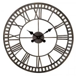 Outside In 23" Buxton Metal Wall Clock