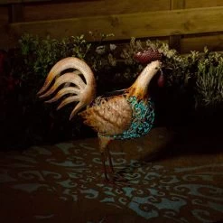 Smart Solar 45cm Metal Cockerel Silhouette -Primus Store 5050642064132 3