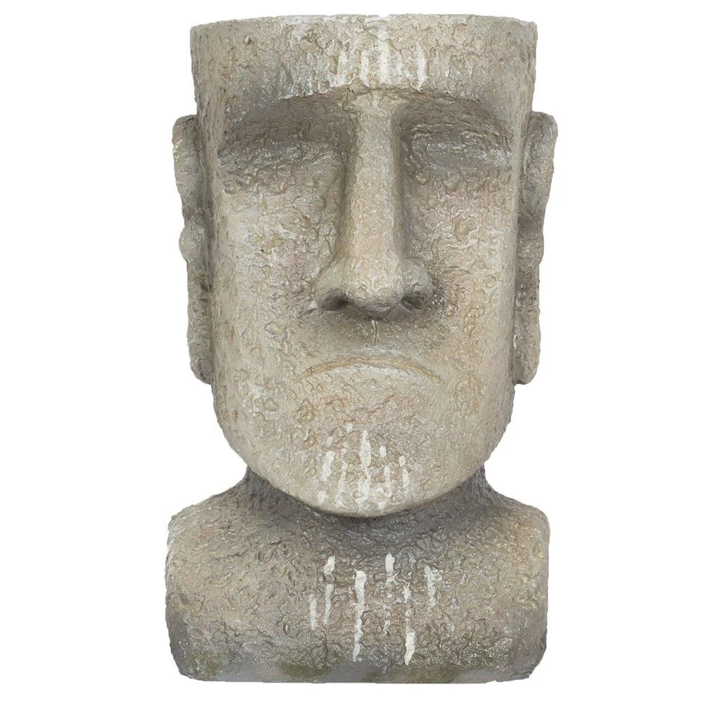 La Hacienda 26cm Resin Easter Island Head Planter 3 La Hacienda 26cm Resin Easter Island Head Planter