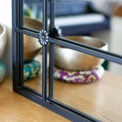 La Hacienda 100cm Black Arched Arundel Indoor/Outdoor Mirror -Primus Store 5055025559083 3