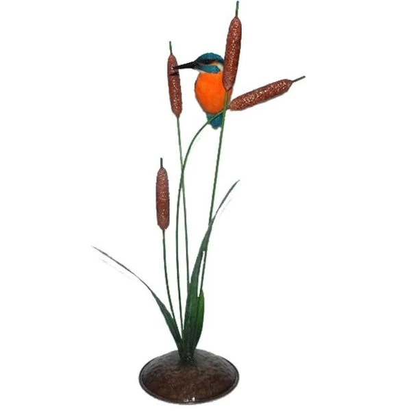 Vivid Arts 60cm Kingfisher On Metal Bulrushes - XMW-SC19-D 3 Vivid Arts 60cm Kingfisher On Metal Bulrushes - XMW-SC19-D