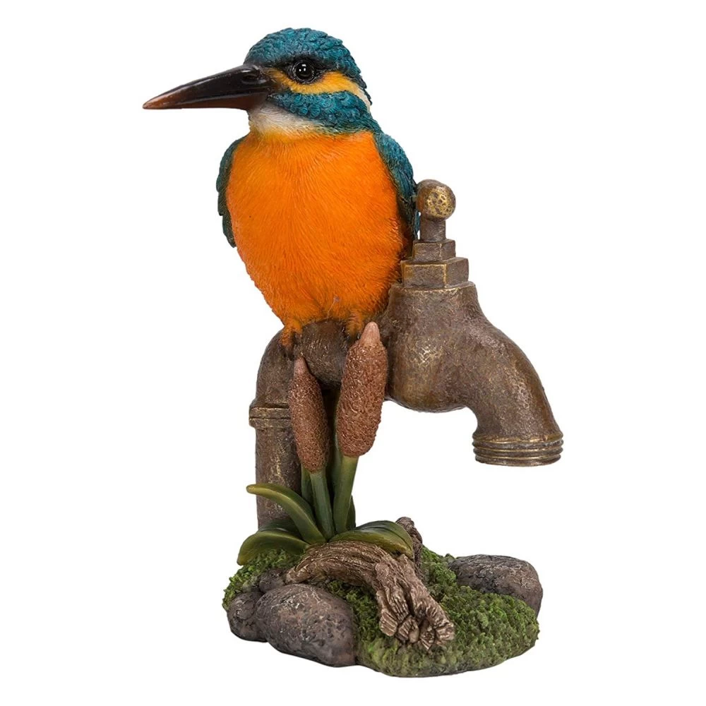 Vivid Arts 15cm Kingfisher On Garden Tap - BG-KF06-F 3 Vivid Arts 15cm Kingfisher On Garden Tap - BG-KF06-F