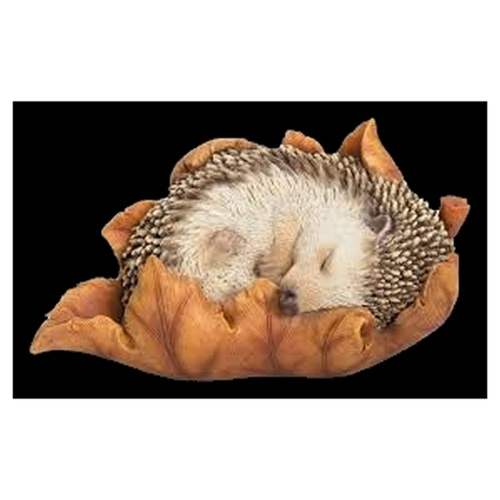 Vivid Arts Baby Hedgehog Sleeping On Leaf XRL-HH09-F 3 Vivid Arts Baby Hedgehog Sleeping On Leaf XRL-HH09-F