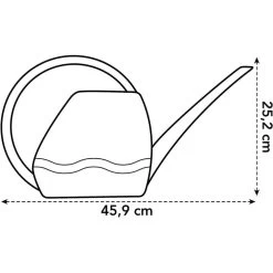 Elho 3.5 Litre Anthracite Aquarius Watering Can 7 Elho 3.5 Litre Anthracite Aquarius Watering Can -Primus Store 8711904303723 3