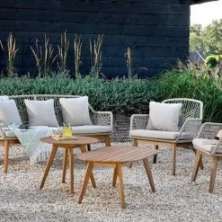 Decoris 55cm Acacia Seville Outdoor Wooden Side Table -Primus Store 8720093955033 3